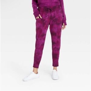 All in Motion Women's Magenta Tie-Dye Joggers